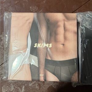 SKIMS Men's Black Briefs